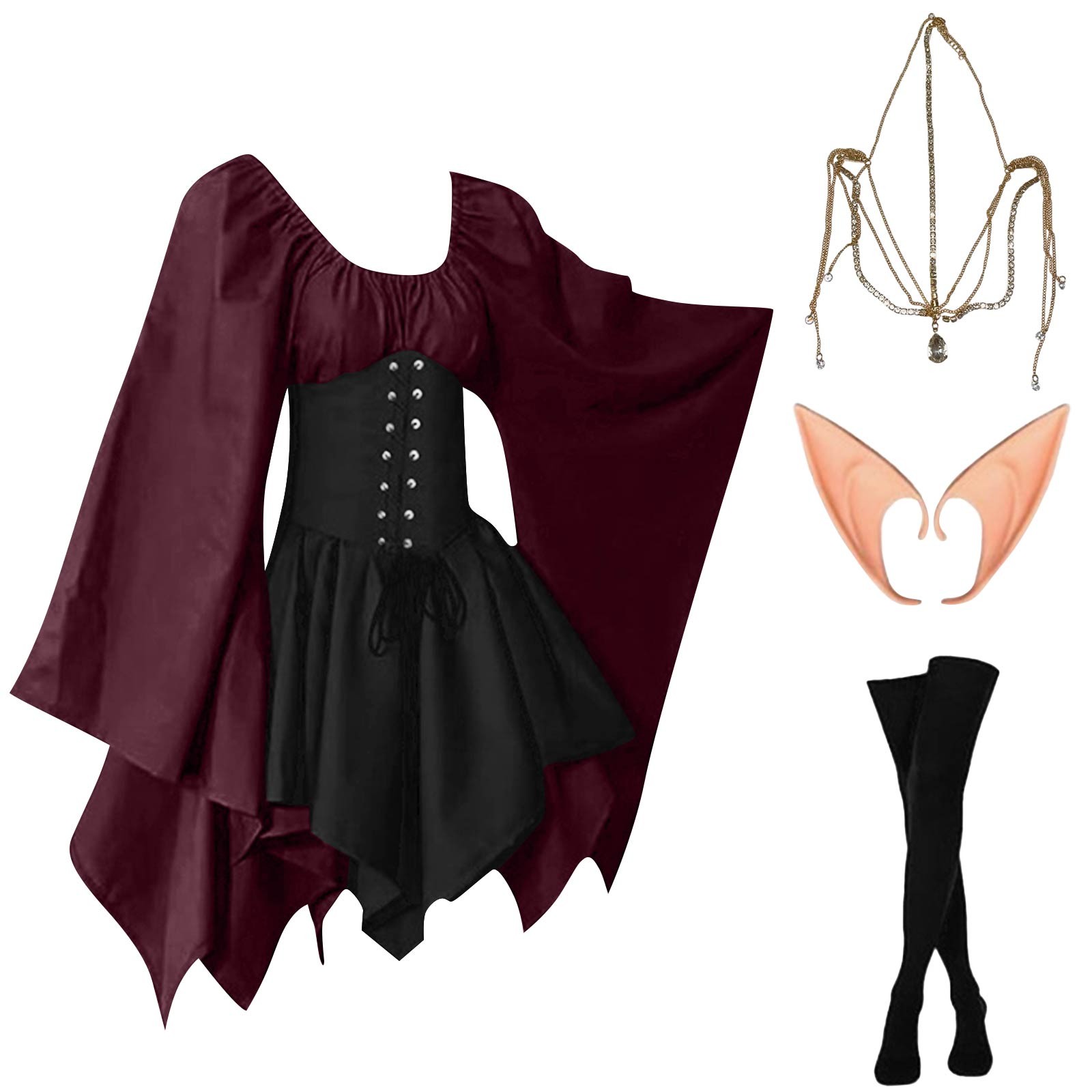Halloween Cosplay Palace Victo - Elf Costume Christmas recensie en prijs