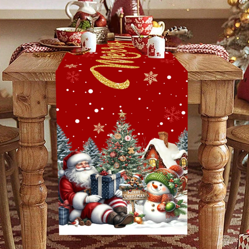 Christmas Santa Snowman Table  - Christmas Table Runner recensie en prijs