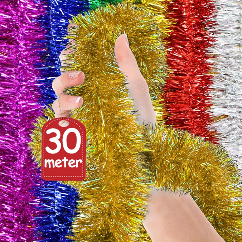 1.5/30M Long Bold Thicked Stri - Tinsel Garland Decoration recensie en prijs
