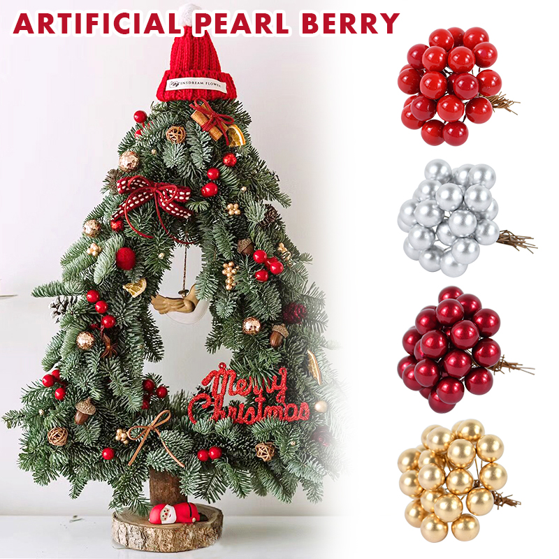 100/200pcs Pearl Stamens Mini  - Christmas Wreath Fake recensie en prijs