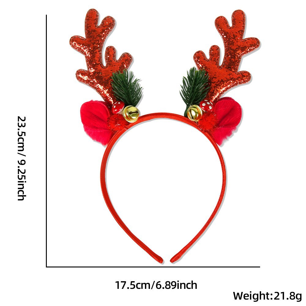 1/2pcs Christmas Glitter Deer  - Reindeer Antlers Headband recensie en prijs