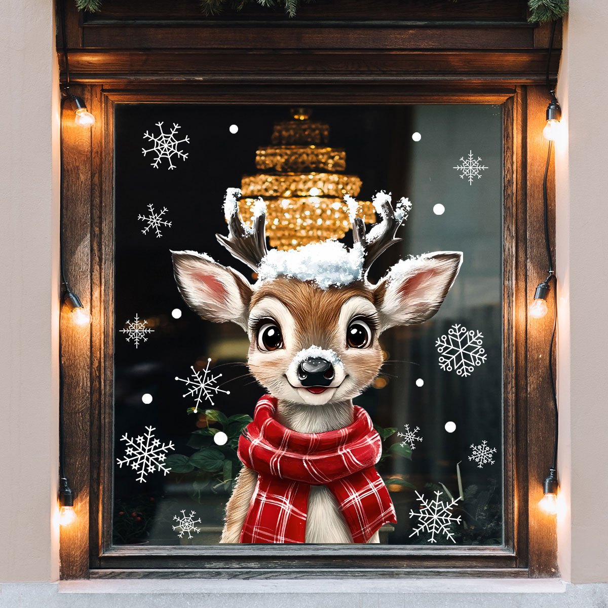 1pc Christmas Scarf Snowflake  - Snowflake Window Decal recensie en prijs