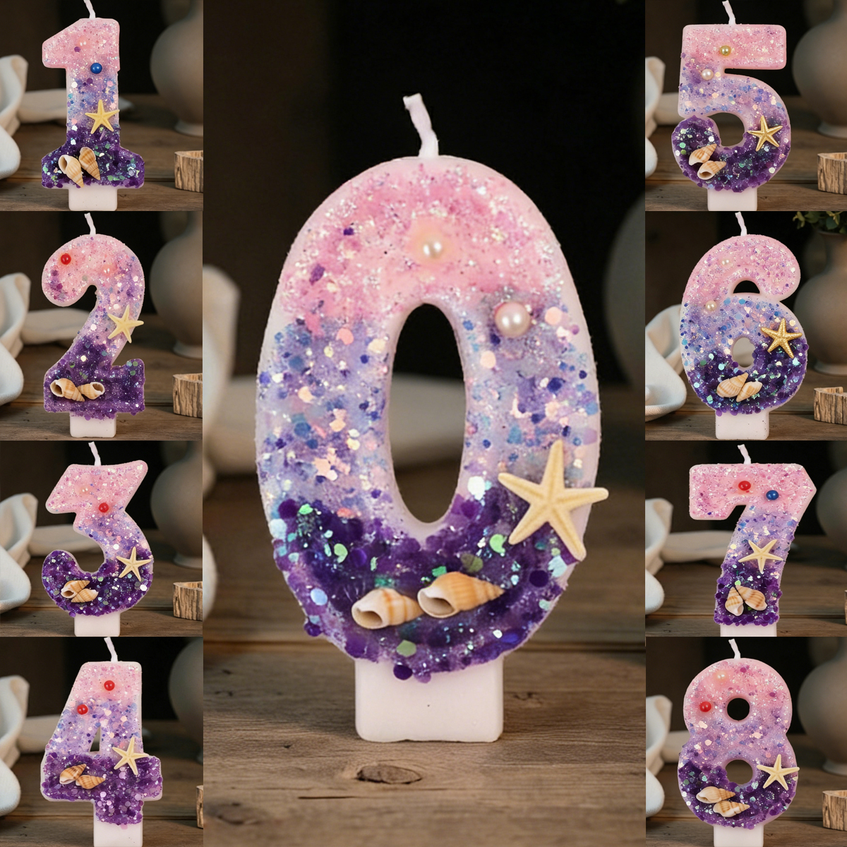 Three Color Gradient Mermaid 0 - Holiday Candle Set recensie en prijs