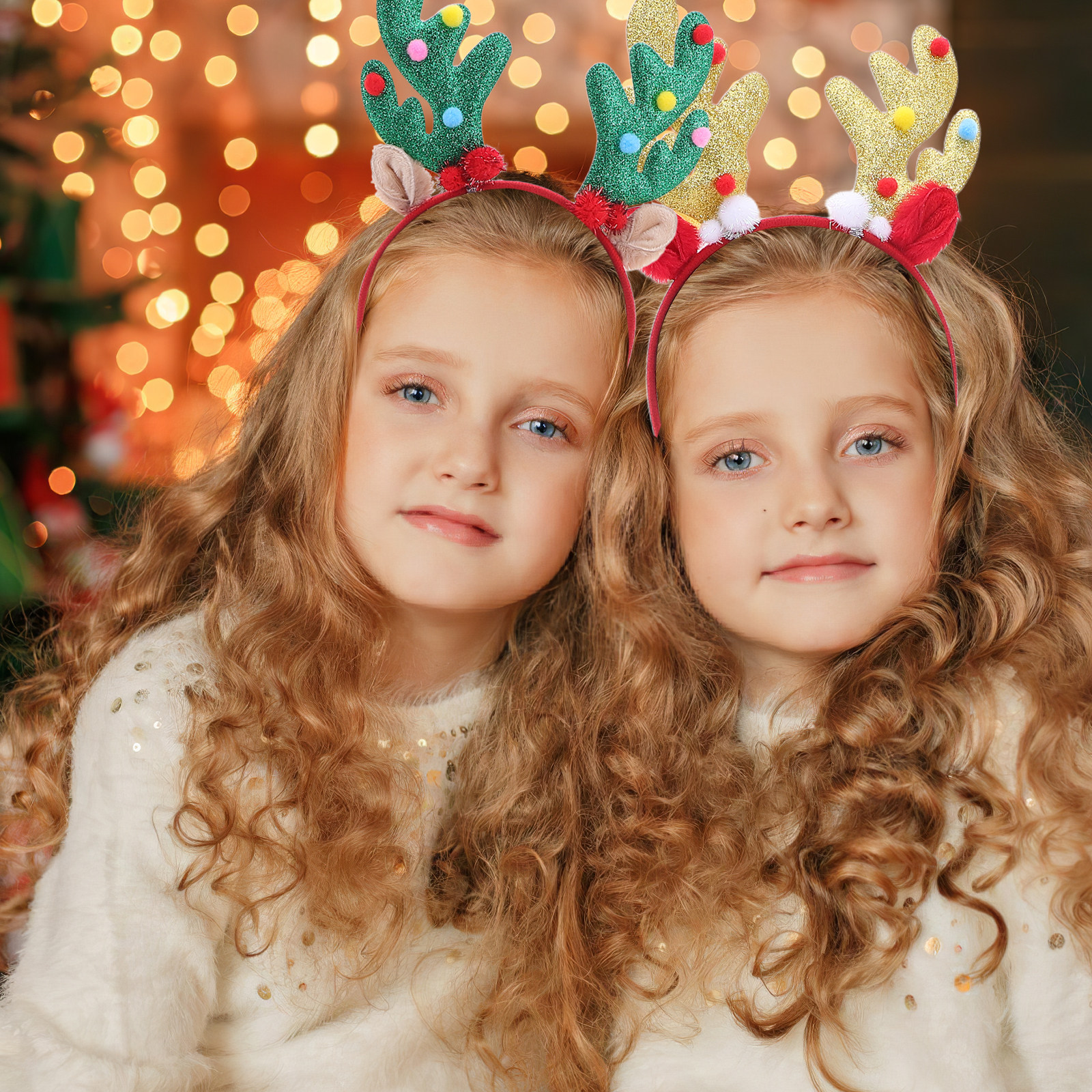 2Pcs Christmas Headband Reinde - Reindeer Antlers Headband recensie en prijs