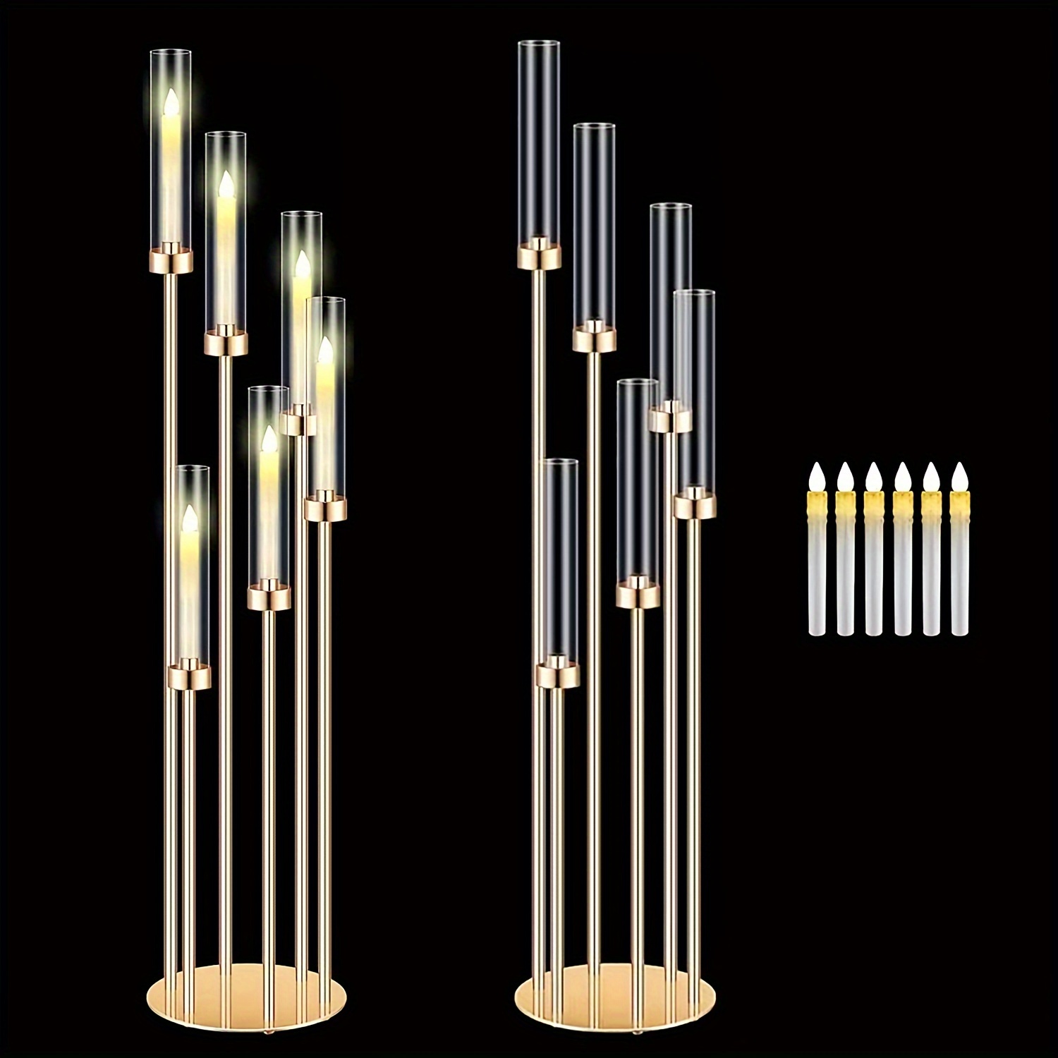 2 Sets Floor Candelabra 6 Arms - Holiday Candle Set recensie en prijs