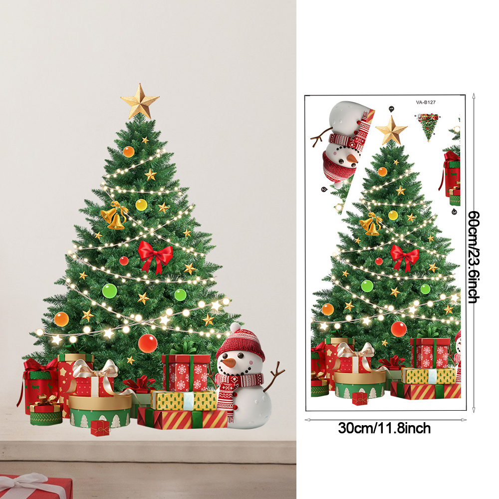 Christmas Tree Wall Stickers G - Snowflake Window Decal recensie en prijs