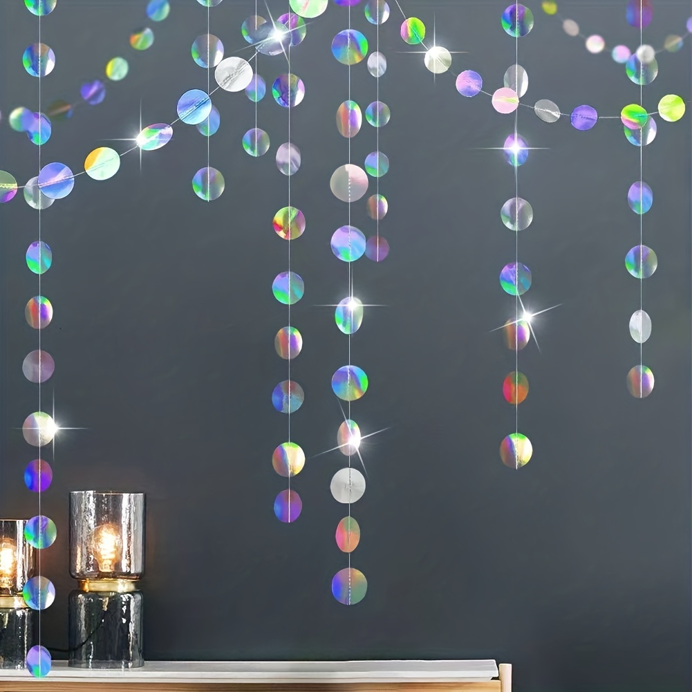 1pc Shimmering Iridescent Circ - Tinsel Garland Decoration recensie en prijs