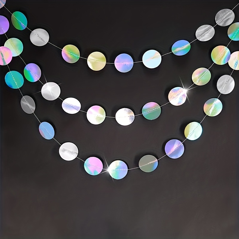 1pc Shimmering Iridescent Circ - Tinsel Garland Decoration recensie en prijs