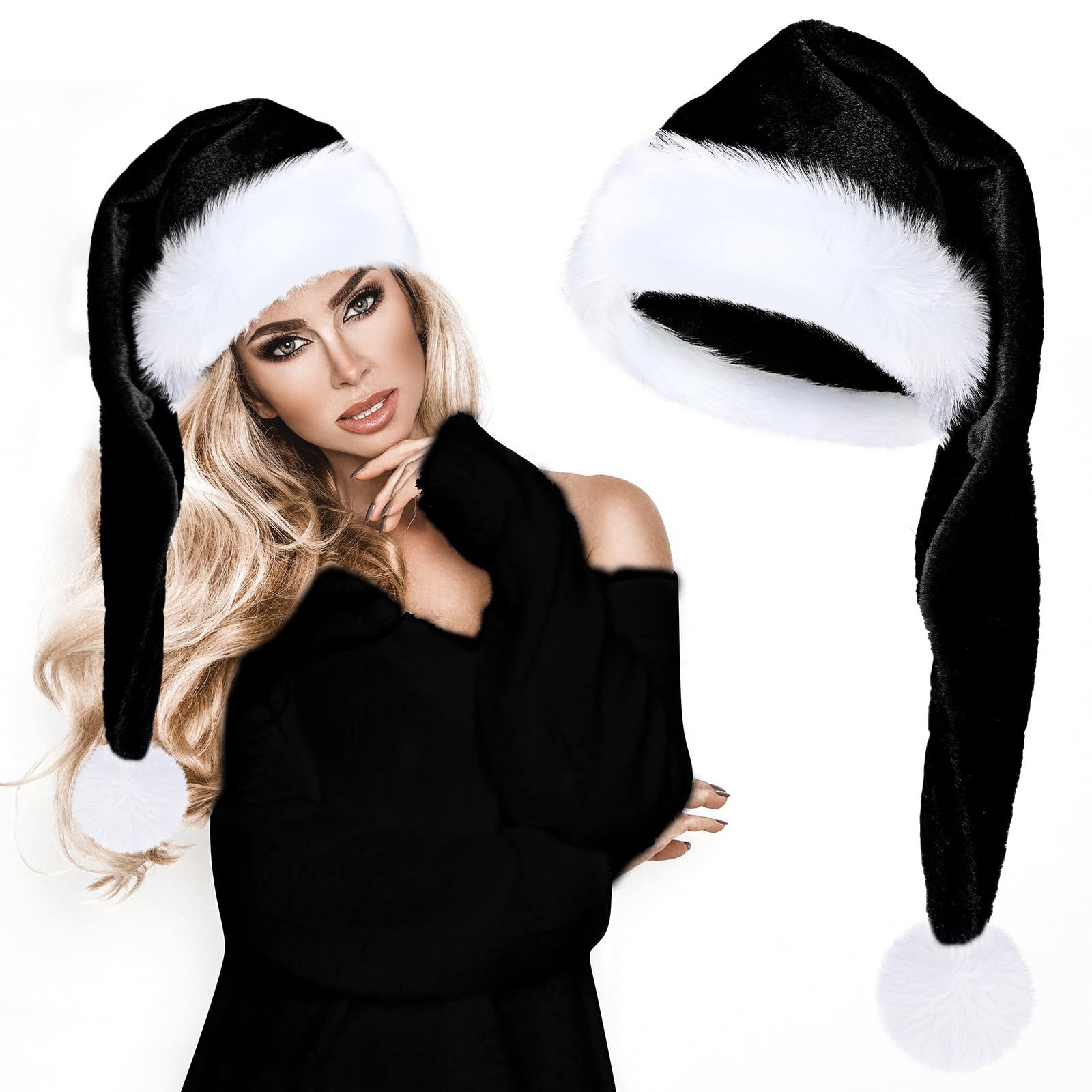Long Plush Christmas Hat Red T - Santa Hat Plush recensie en prijs