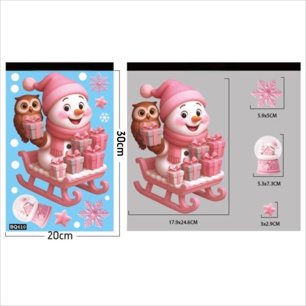Cartoon PVC Window Stickers Sn - Snowflake Window Decal recensie en prijs
