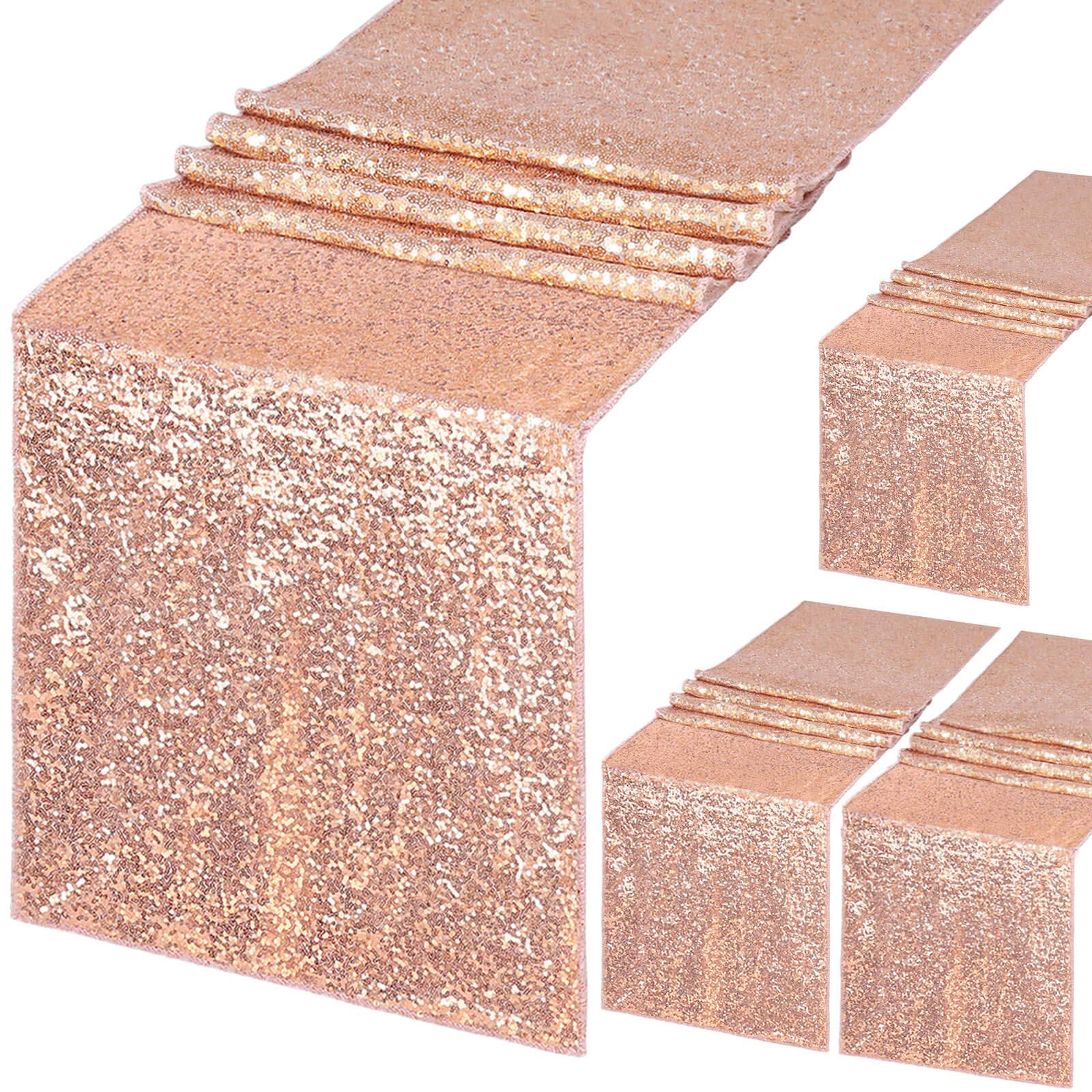 4pcs Glitter Sequin Table Runn - Christmas Table Runner recensie en prijs