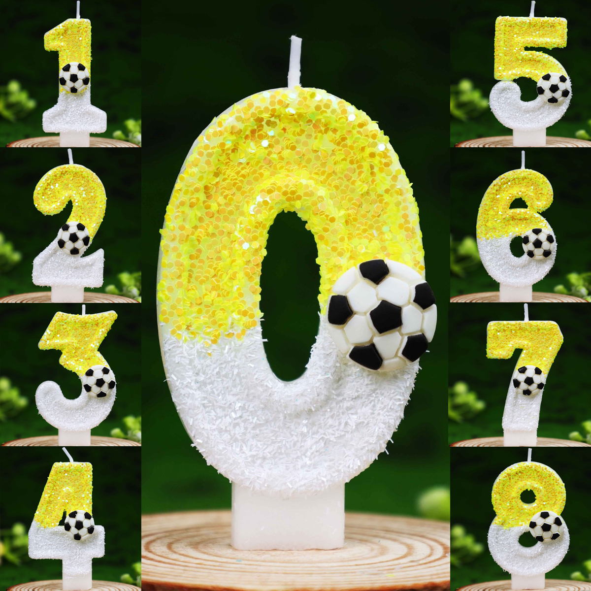 Yellow White Sequins Sports Fo - Holiday Candle Set recensie en prijs