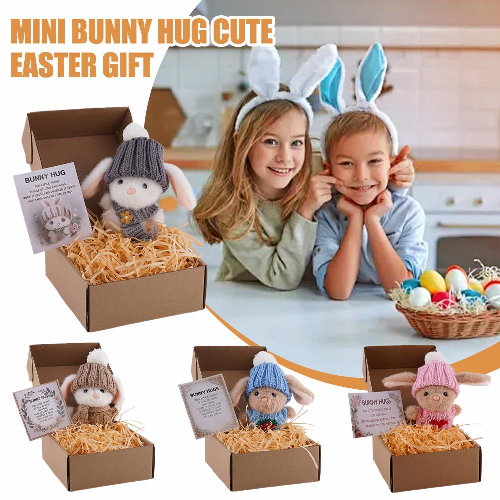 Mini Bunny Hug Cute Easter Gif - Santa Hat Plush recensie en prijs