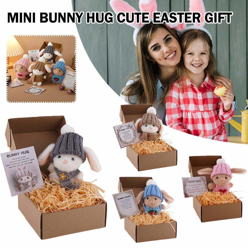 Mini Bunny Hug Cute Easter Gif - Santa Hat Plush recensie en prijs
