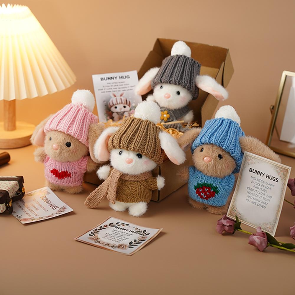 Mini Bunny Hug Cute Easter Gif - Santa Hat Plush recensie en prijs