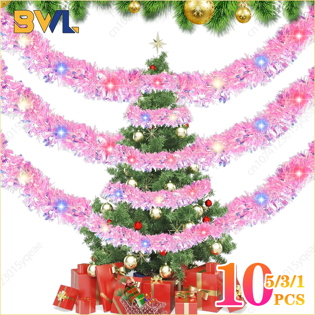 1-10PCS Pink Tinsel Garland Sh - Tinsel Garland Decoration recensie en prijs
