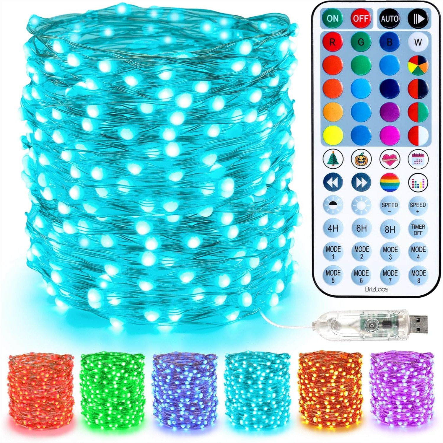 33ft 100 LED Red White Blue Fa - Led Fairy String Lights recensie en prijs