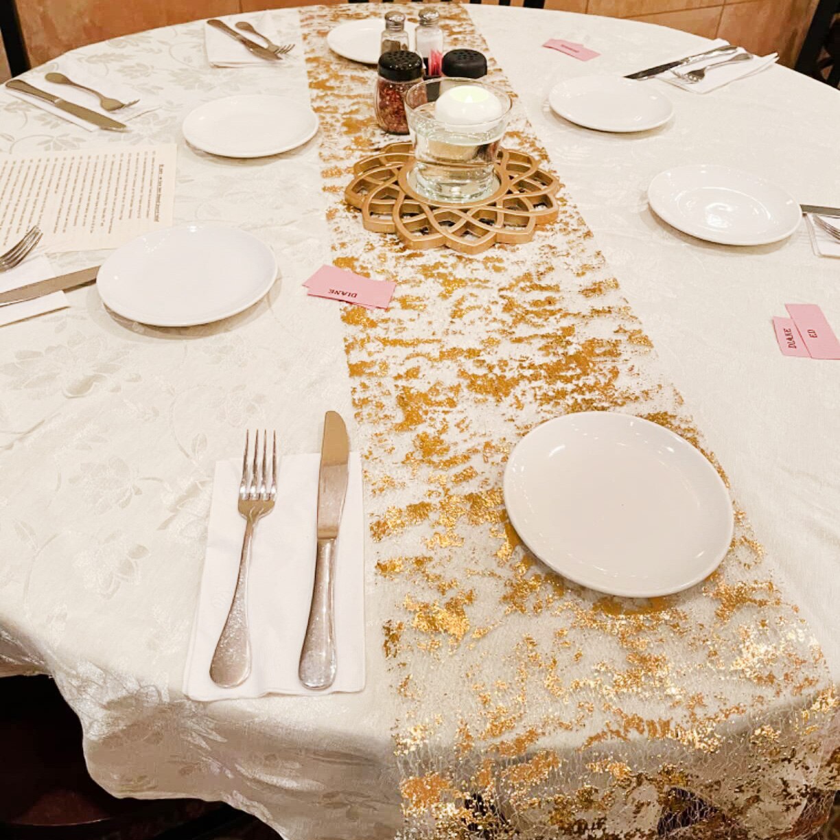 Sparkle Metallic Gold Thin Tab - Christmas Table Runner recensie en prijs
