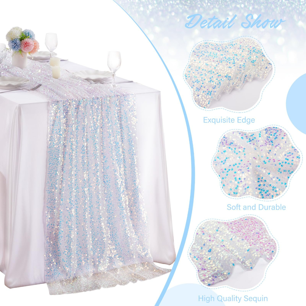 1 Pack Sequin Table Runner Spa - Christmas Table Runner recensie en prijs
