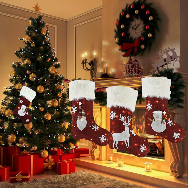 Christmas Socks With Led Light - Christmas Stocking Hanging recensie en prijs