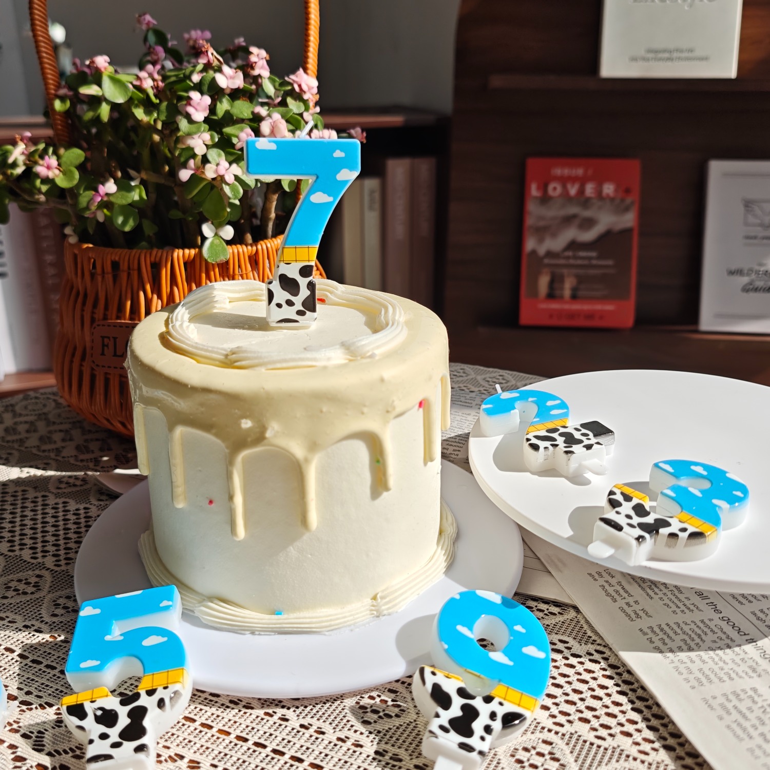 1PC,Number 1-9Blue Sky and Whi - Holiday Candle Set recensie en prijs