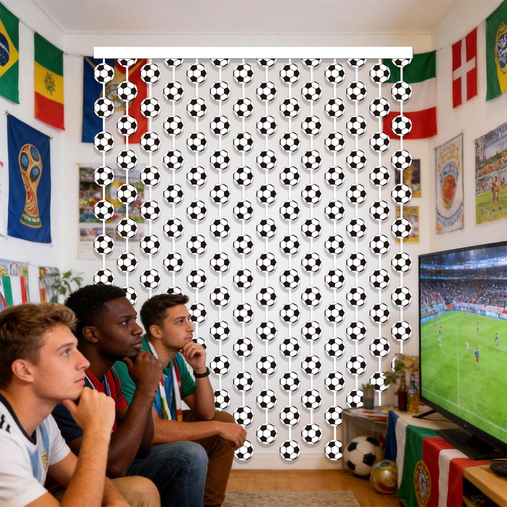Soccer Football Theme Rain Cur - Tinsel Garland Decoration recensie en prijs