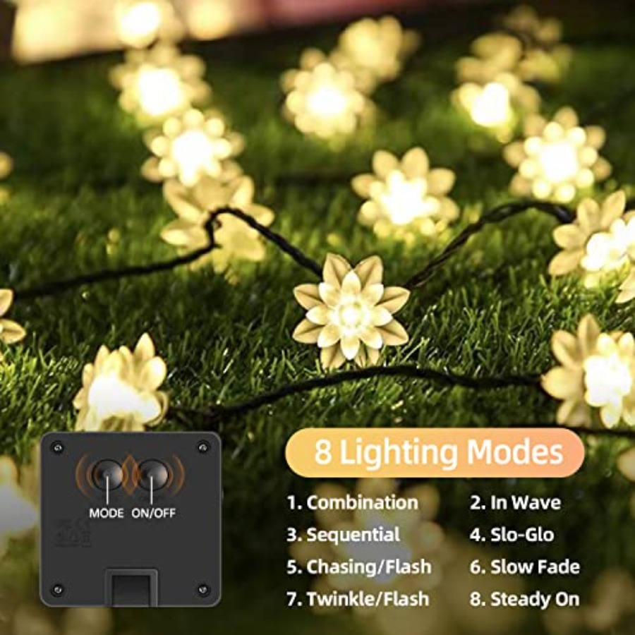 Solar Flower String Lights Out - Led Fairy String Lights recensie en prijs