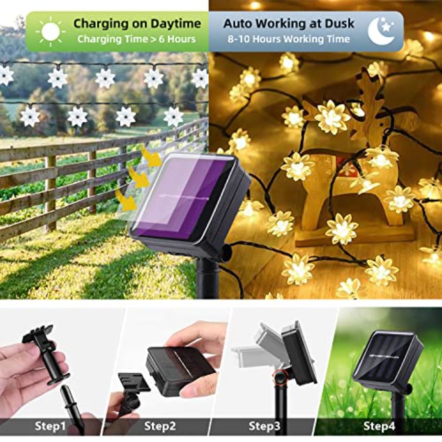 Solar Flower String Lights Out - Led Fairy String Lights recensie en prijs