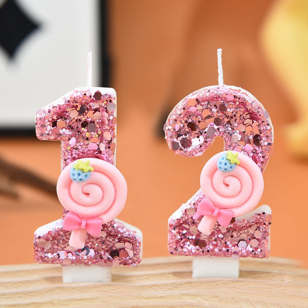 1pc Large 0-9 Numbers Pink Lol - Holiday Candle Set recensie en prijs