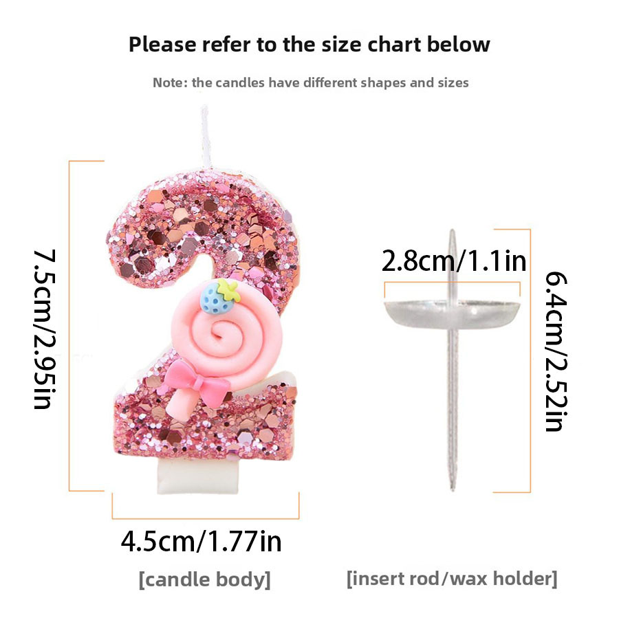 1pc Large 0-9 Numbers Pink Lol - Holiday Candle Set recensie en prijs