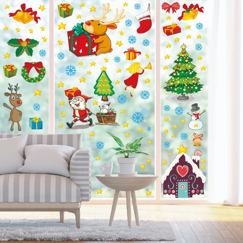 4pcs PVC Christmas Snowflake W - Snowflake Window Decal recensie en prijs