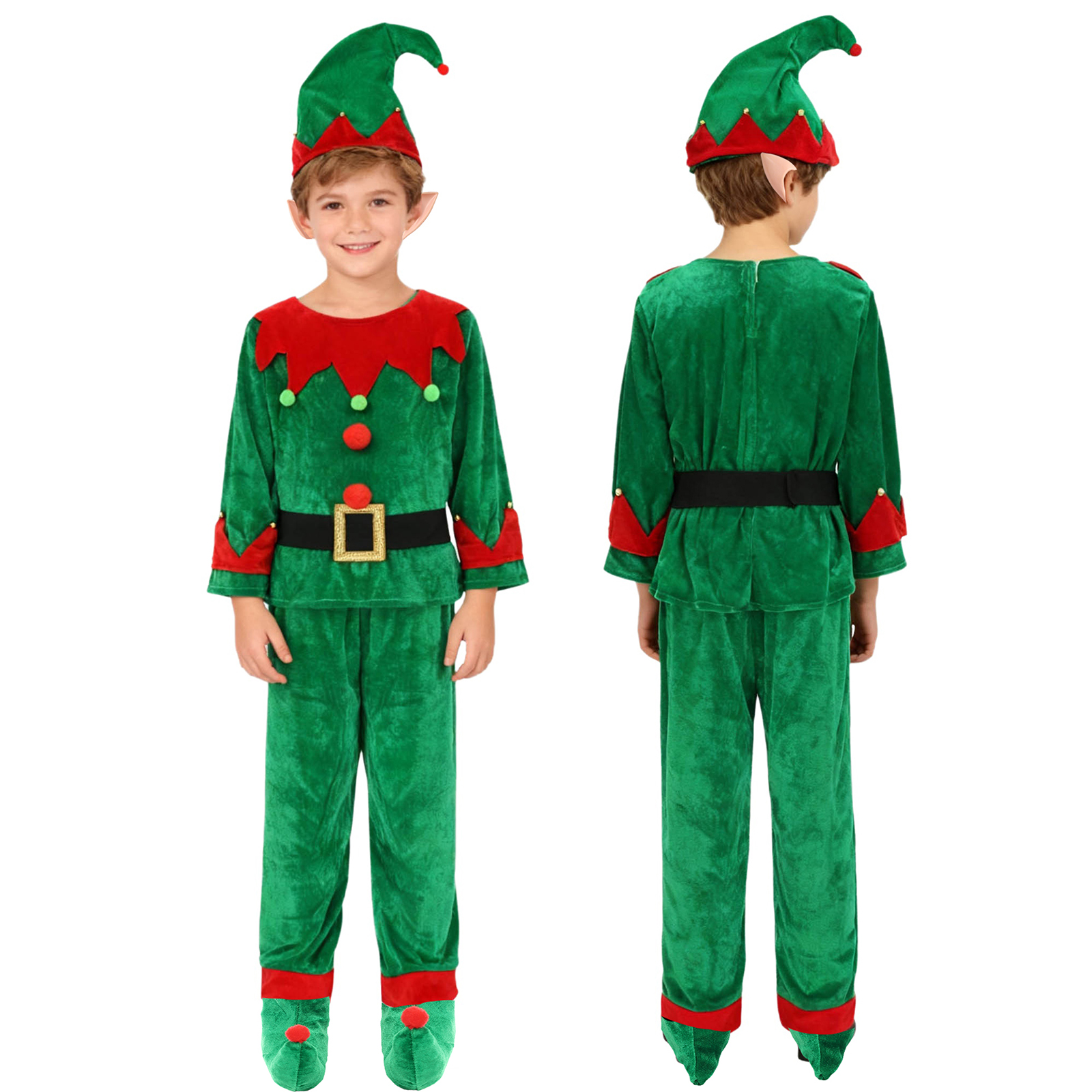 Boys Christmas Santa Claus Cos - Elf Costume Christmas recensie en prijs