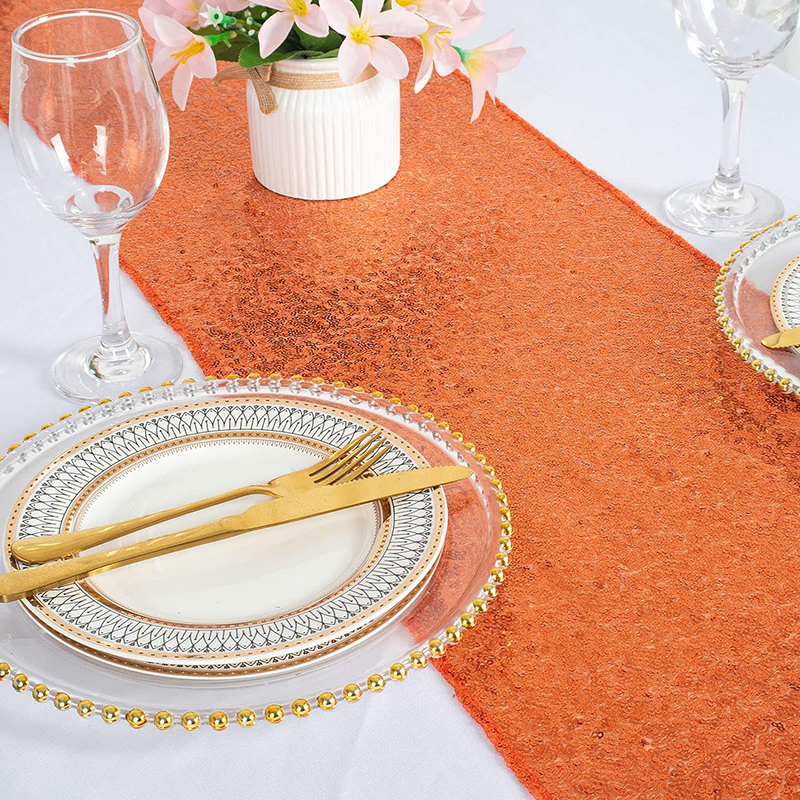Orange Sequin Table Runner for - Christmas Table Runner recensie en prijs
