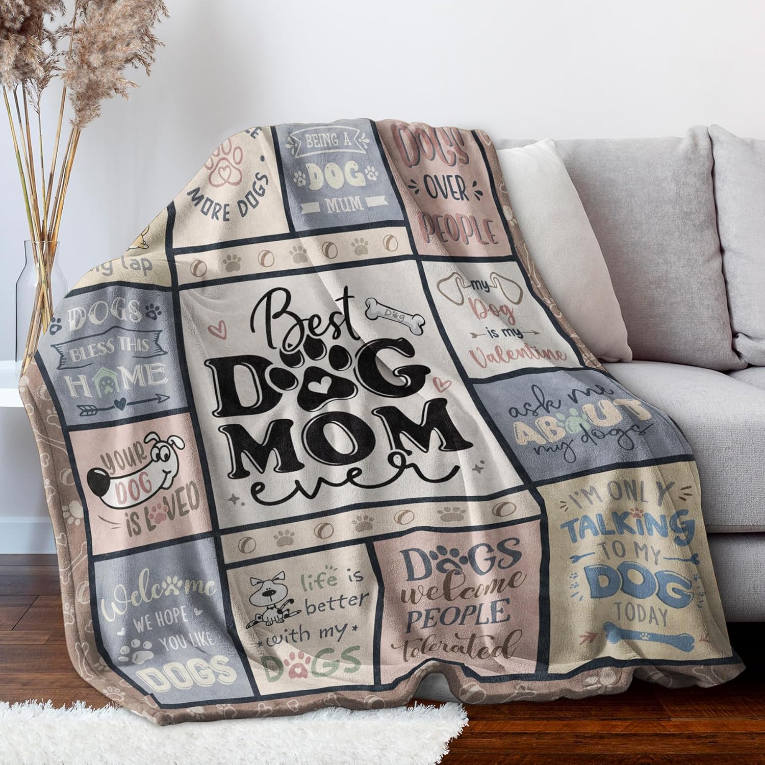 Best Dog Mom Blanket – Cozy Th - Christmas Throw Blanket recensie en prijs