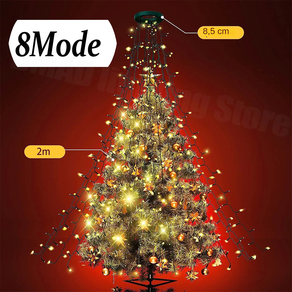 Christmas Tree Waterfall Light - Led Fairy String Lights recensie en prijs