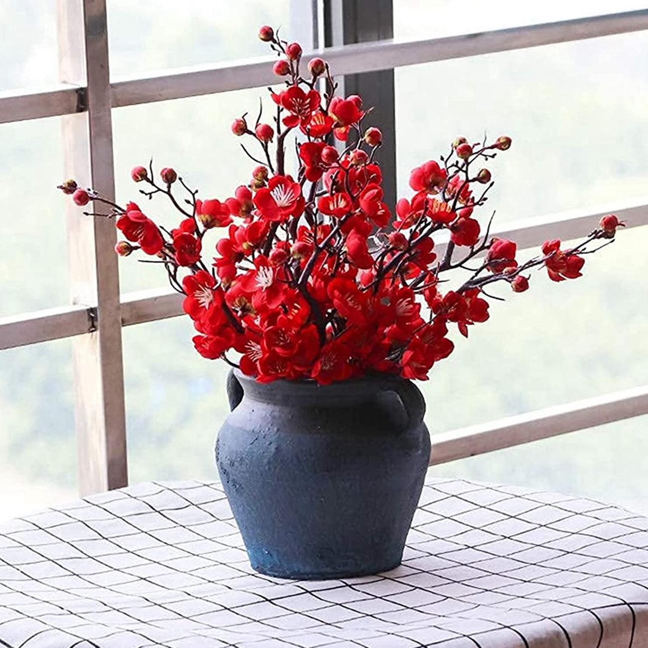 Artificial Flower Spring Plum  - Christmas Wreath Fake recensie en prijs
