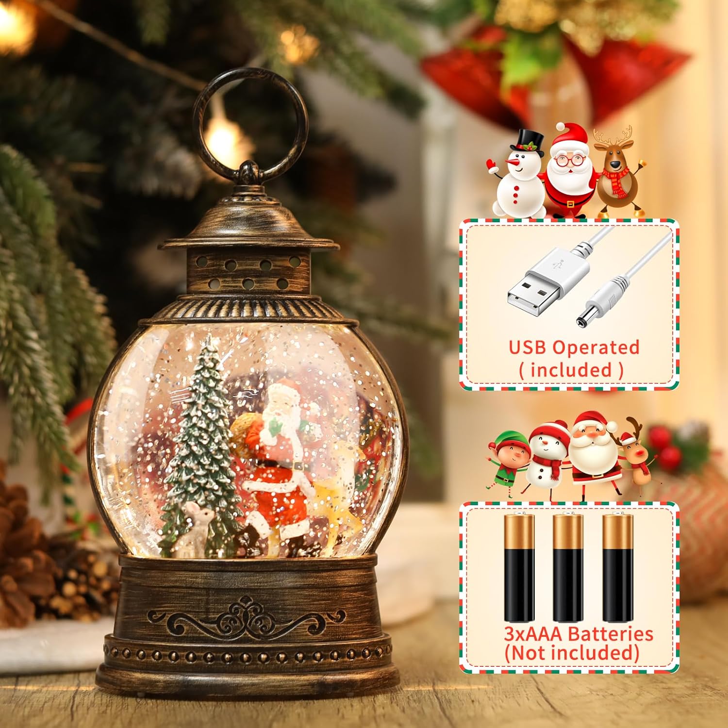 Christmas Snow Globe Lantern w - Snow Globe Musical recensie en prijs