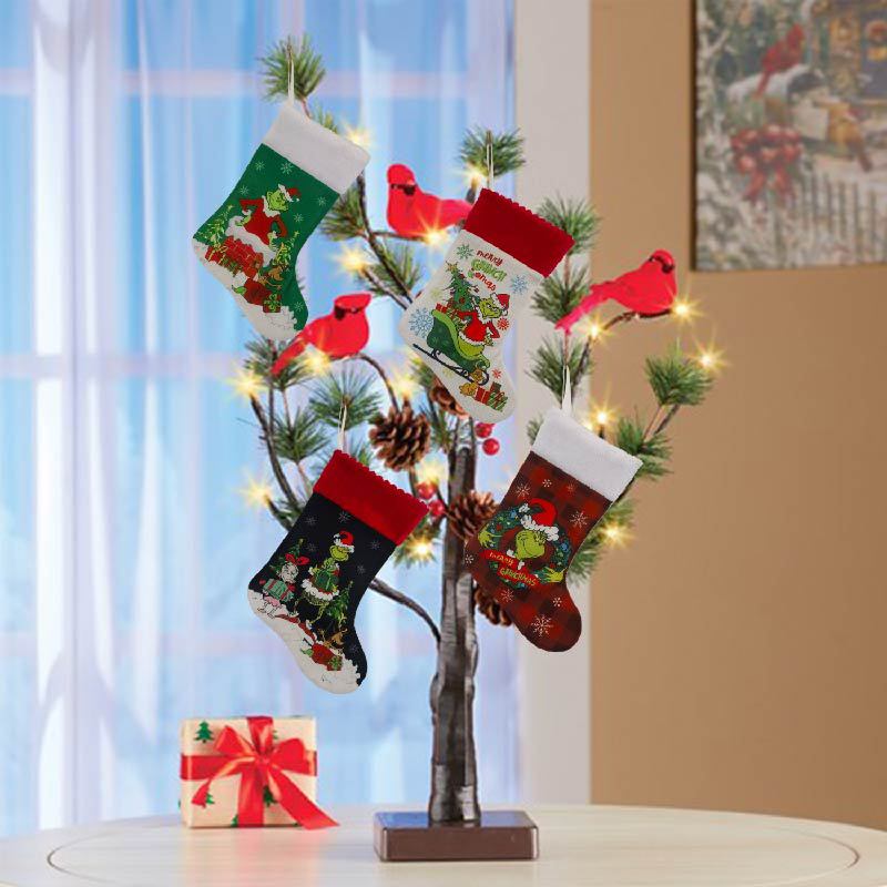 Christmas Stocking Grinch Sock - Christmas Stocking Hanging recensie en prijs