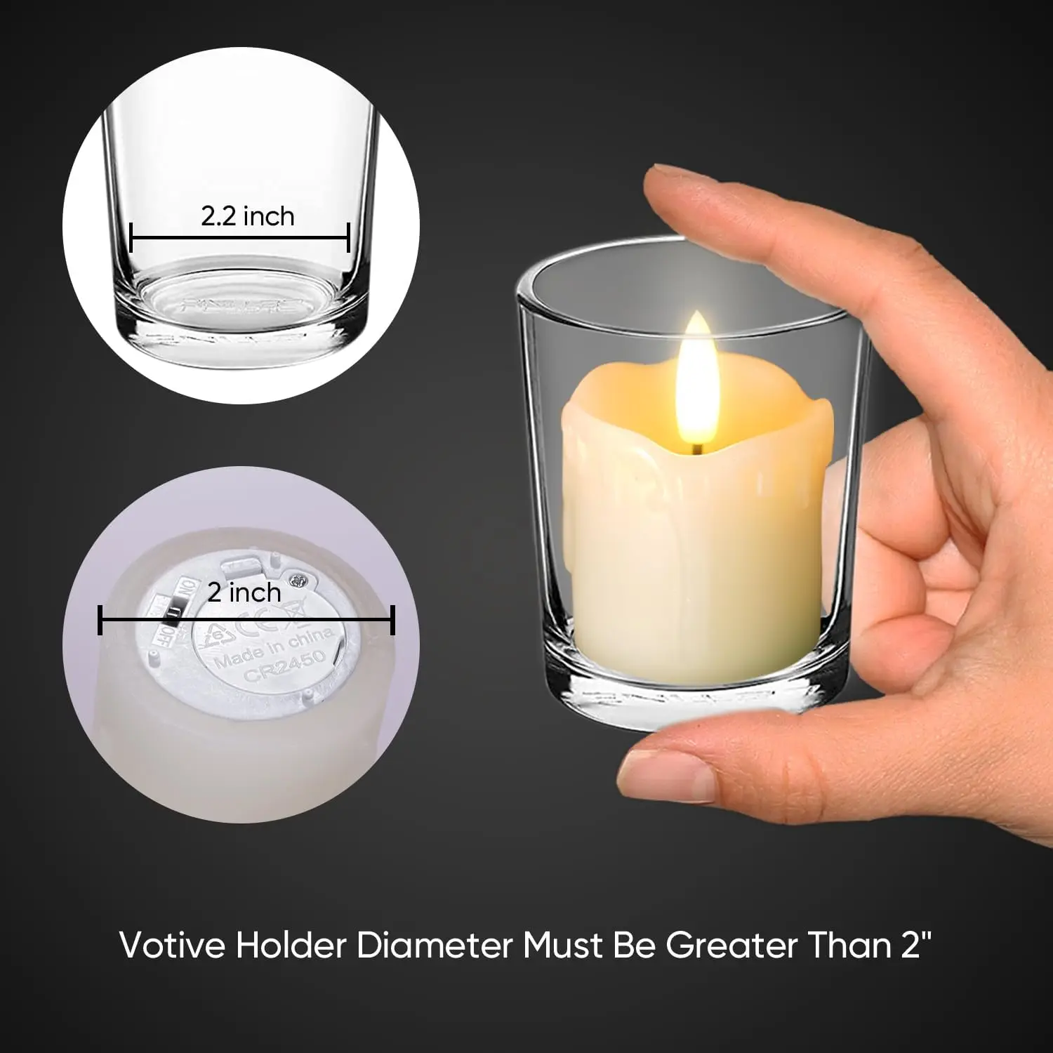 Flameless Votive Candles with  - Holiday Candle Set recensie en prijs