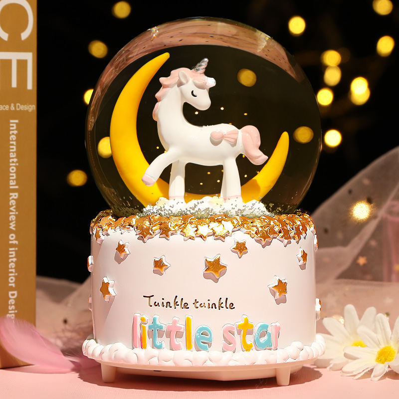 New Crystal Ball Music Box Gir - Snow Globe Musical recensie en prijs