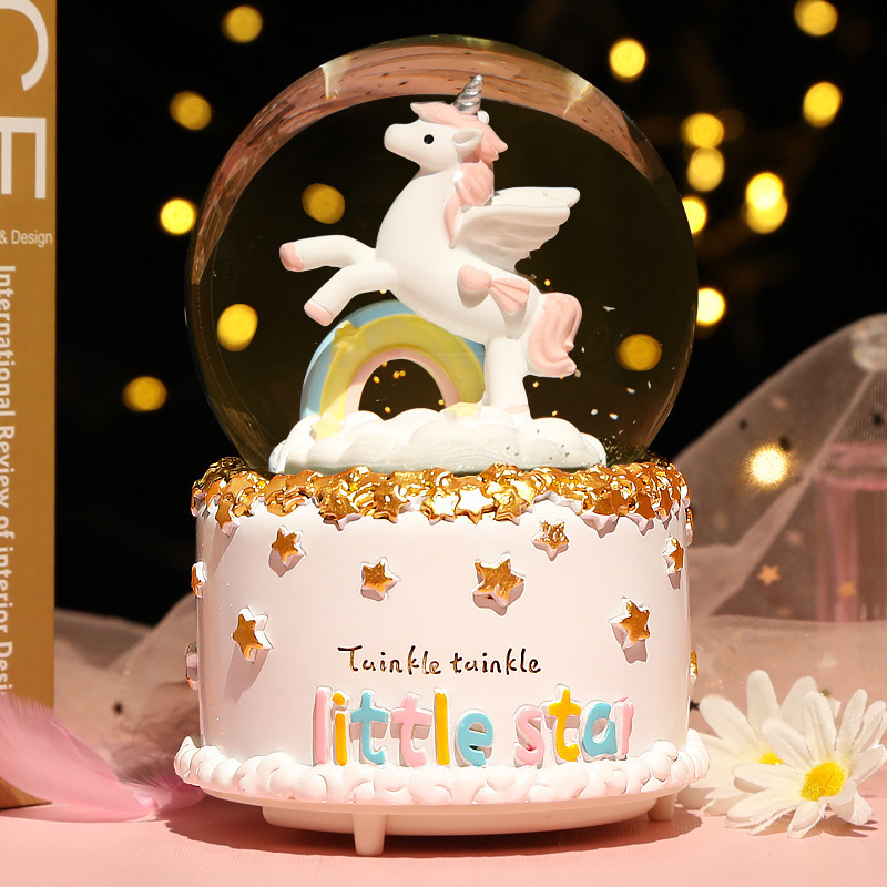 New Crystal Ball Music Box Gir - Snow Globe Musical recensie en prijs